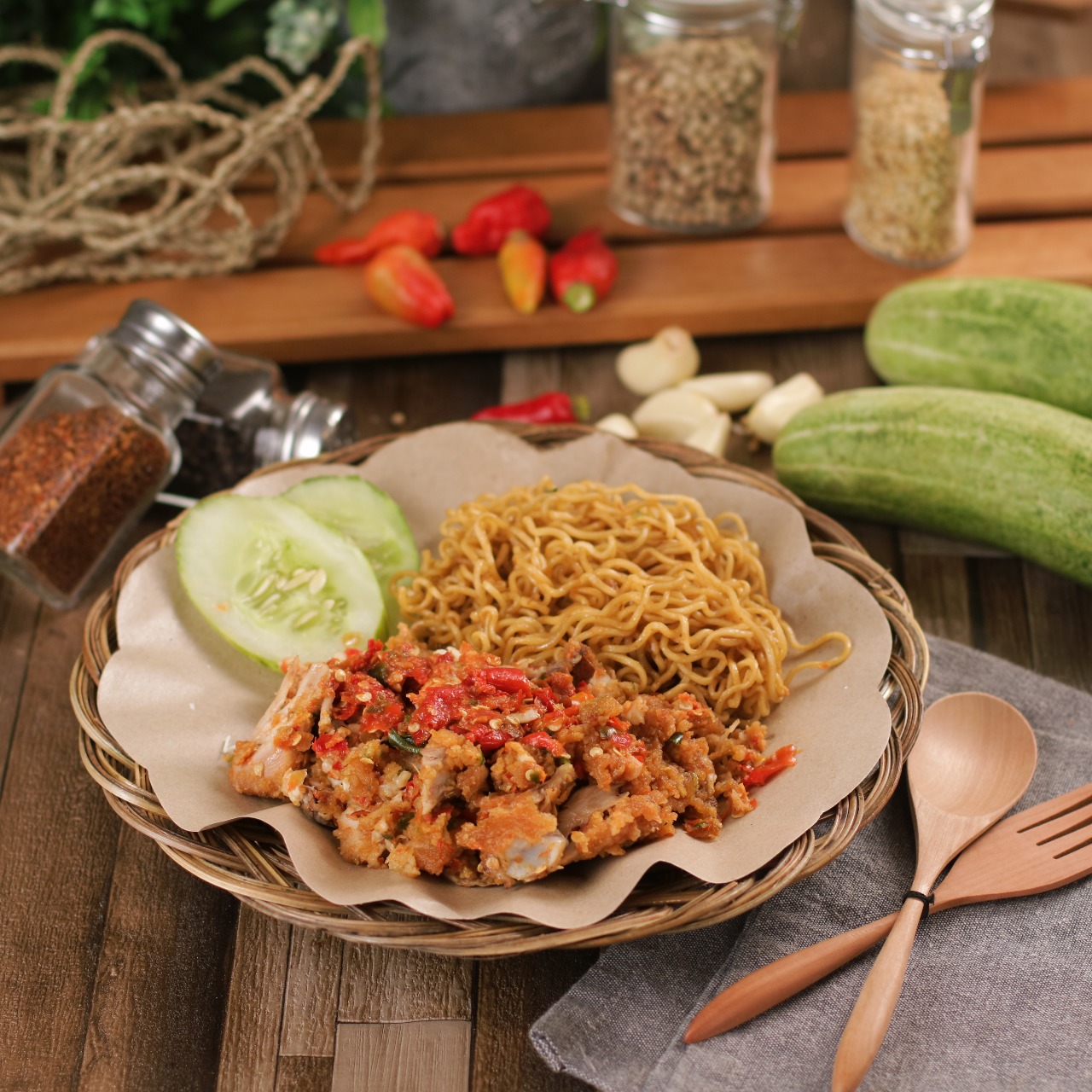 Paket Mie Ayam Geprek