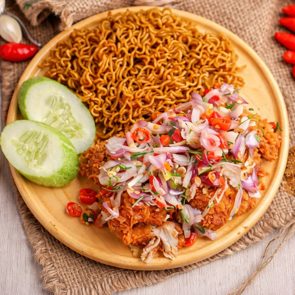 Paket Mie Ayam Geprek Sambal Matah